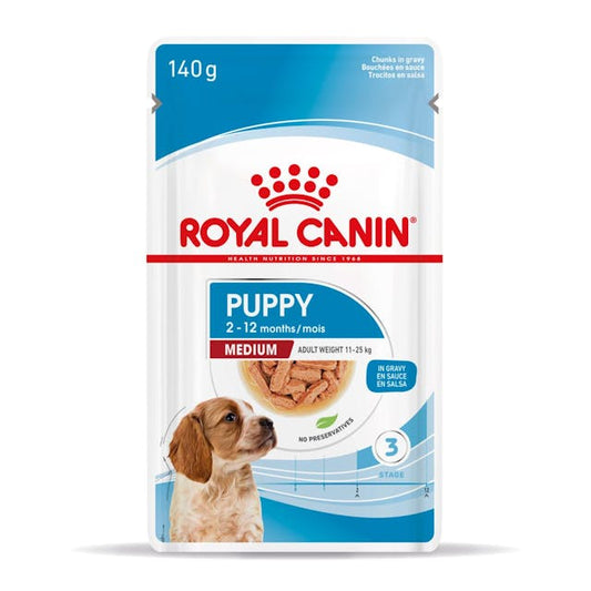 ROYAL CANIN® Medium Puppy Sauce, Mitrā barība kucēniem, 140g