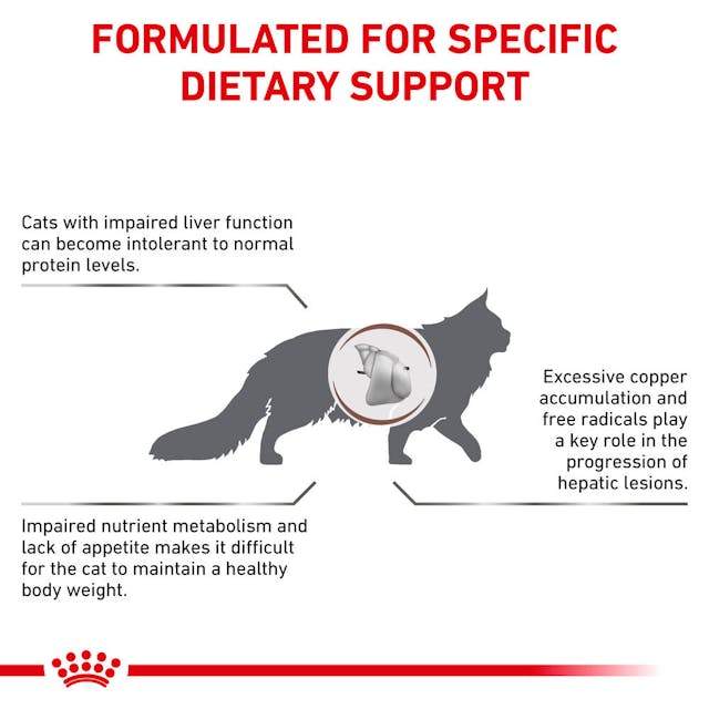 ROYAL CANIN® Hepatic Cat Sausā barība kaķiem hronisku aknu mazspējas gadījumā, 2kg