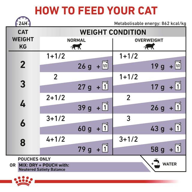 ROYAL CANIN® Veterinary Cat Neutered Maintenance Fines tranches en sauce nourriture humide pour chats, 85 g