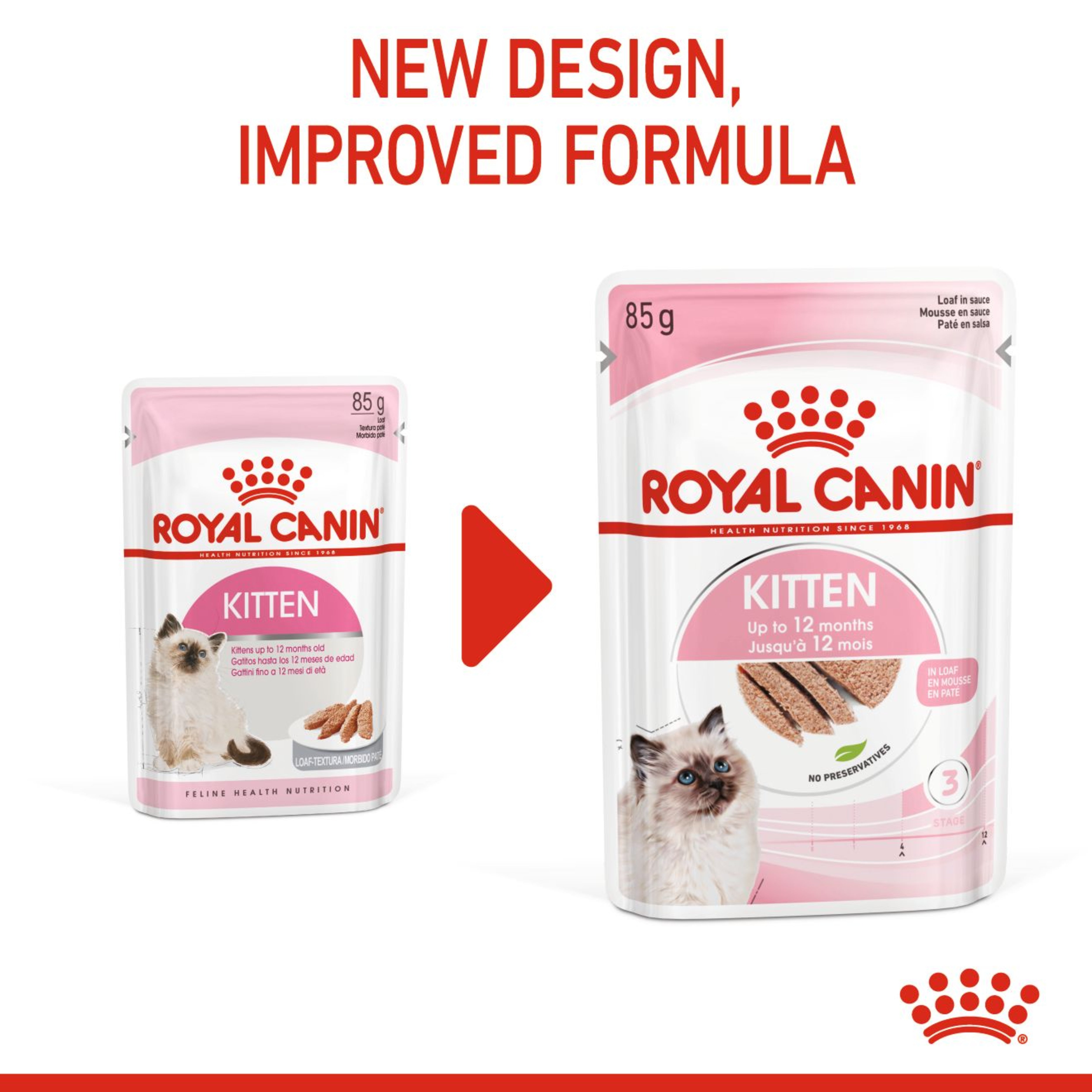 ROYAL CANIN® Kitten Loaf, Wet Cat Food, 85 g