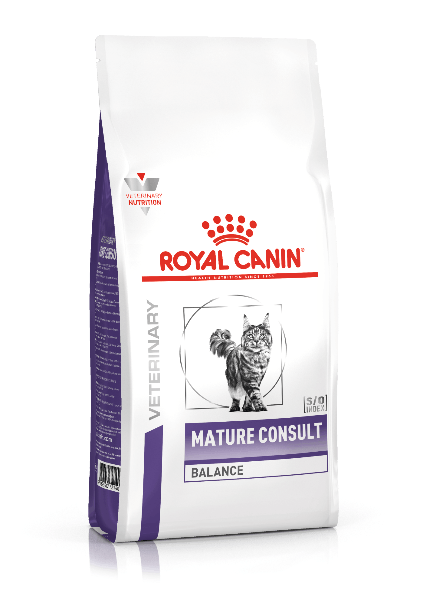 ROYAL CANIN® Veterinary Mature Consult Balance Cat Sausā barība kaķiem, senioriem ar mājputna gaļu, 1,5kg