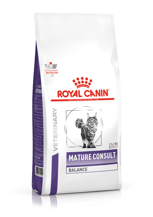 ROYAL CANIN® Veterinary Mature Consult Balance Cat Sausā barība kaķiem, senioriem ar mājputna gaļu, 1,5kg