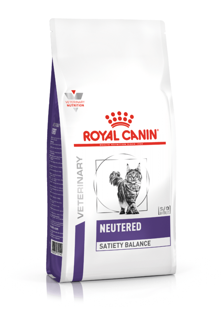 ROYAL CANIN® Veterinary Neutered Satiety Balance Cat Sausā barība kaķiem ar mājputna gaļu svara uzturēšanai, 1.5kg