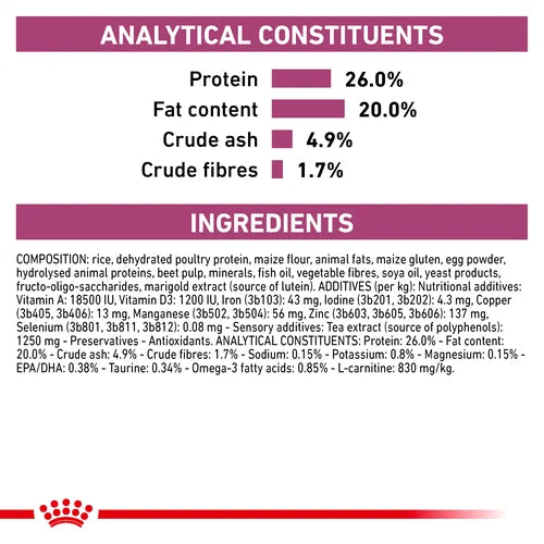 ROYAL CANIN® Veterinary Diet Cardiac Dog Sausā barība suņiem ar mājputna gaļu hronisku sirdsdarbības nepietiekamības gadījumos, 2kg