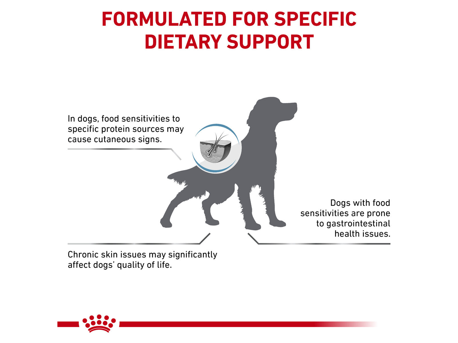 ROYAL CANIN® Veterinary Diet Canine  Hypoallergenic Dog Sausā barība suņiem ar zivi pret alerģiju, 2kg