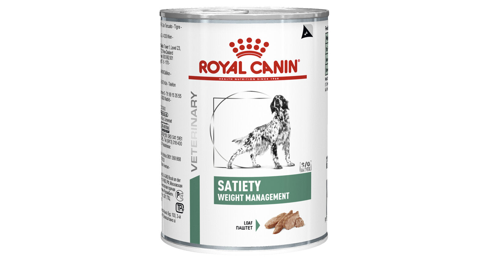 ROYAL CANIN® Veterinary Diet Canine Saciedad Control de Peso Comida húmeda enlatada para perros, 410 g