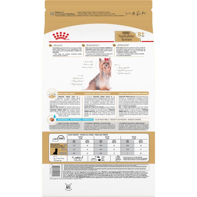 ROYAL CANIN® Yorkshire Terrier Vuxen 8+ Torrfoder för Hund, 1,5kg