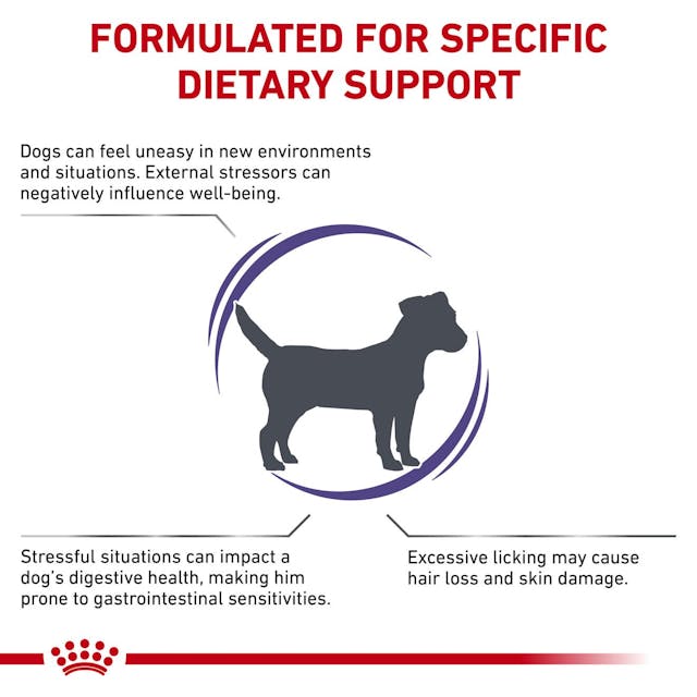 ROYAL CANIN® Veterinary Diet Canine Calm Dog Sausā barība suņiem ar mājputna gaļu stresa situācijās, 4kg