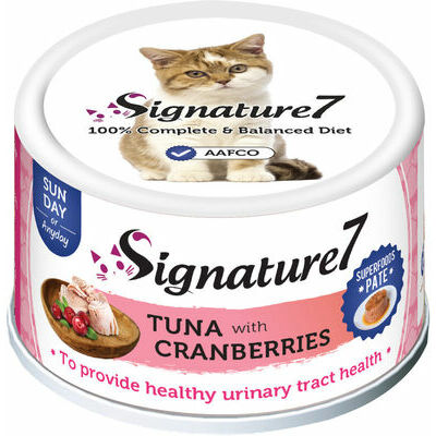 Signature 7 Tuna with Cranberries Pate 80g - konservi kaķiem