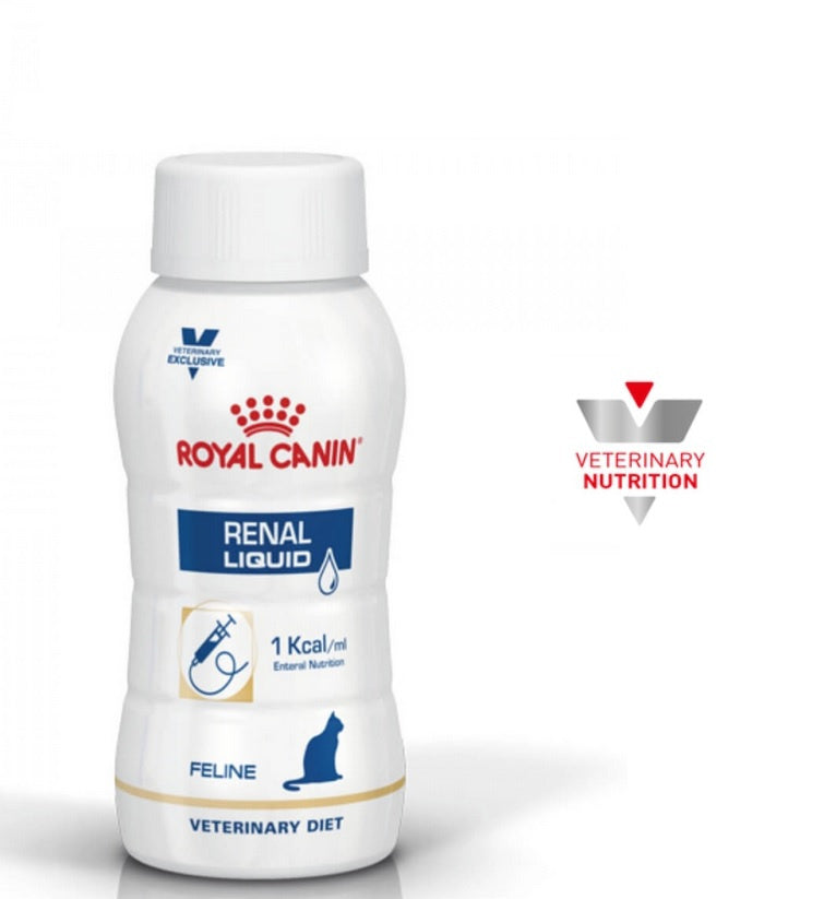 ROYAL CANIN® Veterinary DietFeline Renal Support Liquid Šķīdums kaķiem nieru darbībai, 200ml x 3