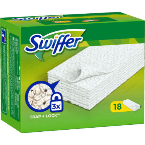 SWIFFER Dry Mop Small Wipes For Floors, 18pcs