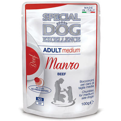 SPECIAL DOG Excellence pouches adult Medium with beef, 100g