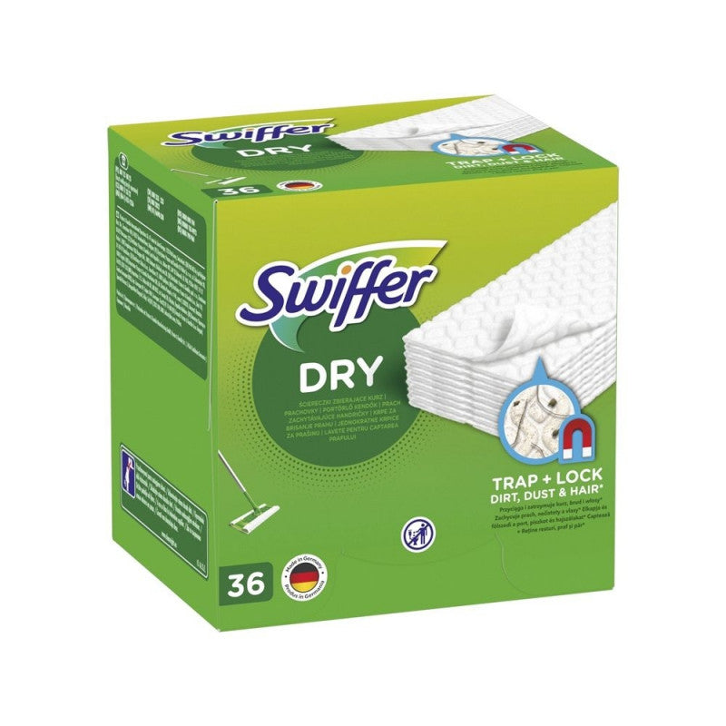 SWIFFER Dry Mop Small Wipes For Floor, 36pcs