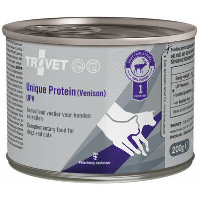 Trovet Unique Protein (Venison) dog/cat 200g / UPV - konservi suņiem un kaķiem