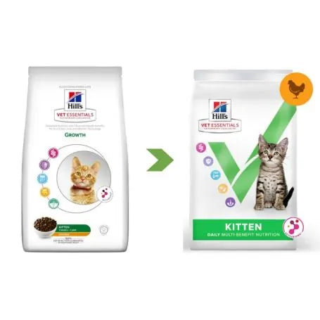 Hill's Vet Essentials Kitten Growth Trockenfutter mit Huhn, 1,5 kg