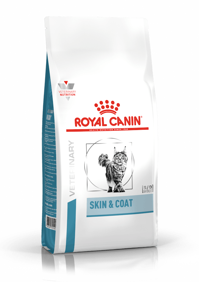 ROYAL CANIN® Veterinary SKIN & COAT Sausā barība kaķiem ar mājputna gaļu ādai un spalvai, 1,5kg