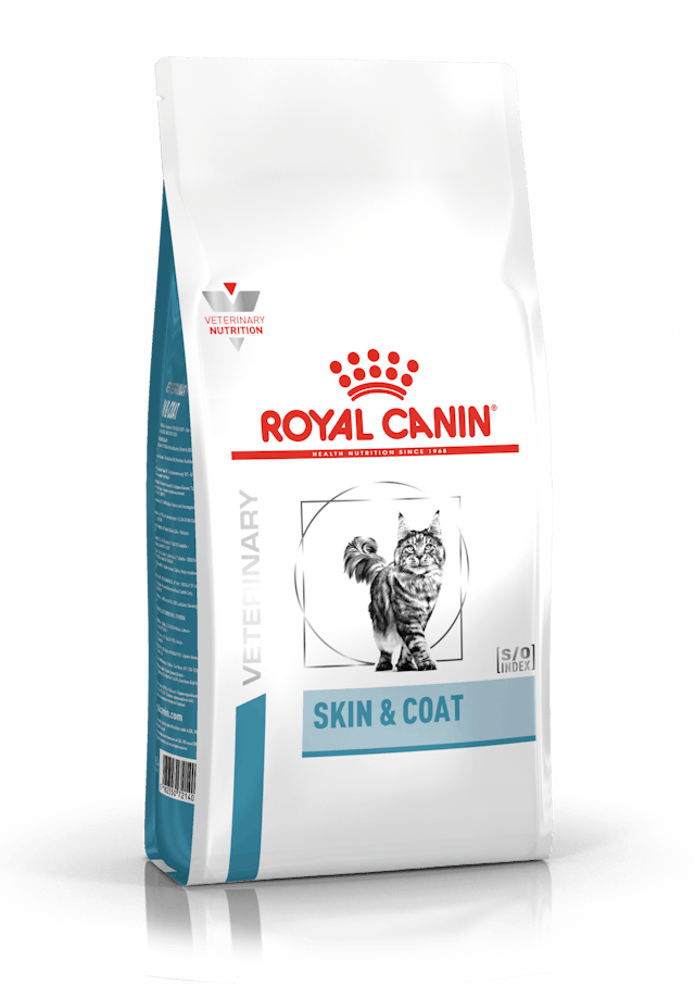 ROYAL CANIN® Veterinary SKIN & COAT Sausā barība kaķiem ar mājputna gaļu ādai un spalvai, 0,4kg
