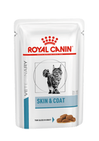 ROYAL CANIN Veterinary Skin & Coat Thin Slices In Gravy Wet Cat Food, 85g