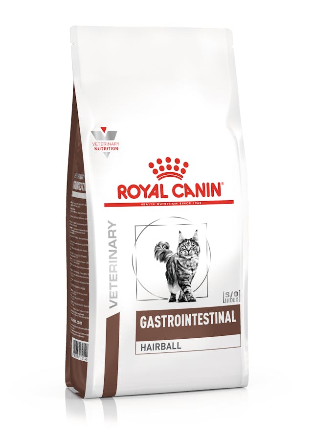 ROYAL CANIN®  Gastrointestinal Hairball Cat Sausā barība kaķiem gremošanas sistēmai un matu kamolu kontrolei, 0,4kg