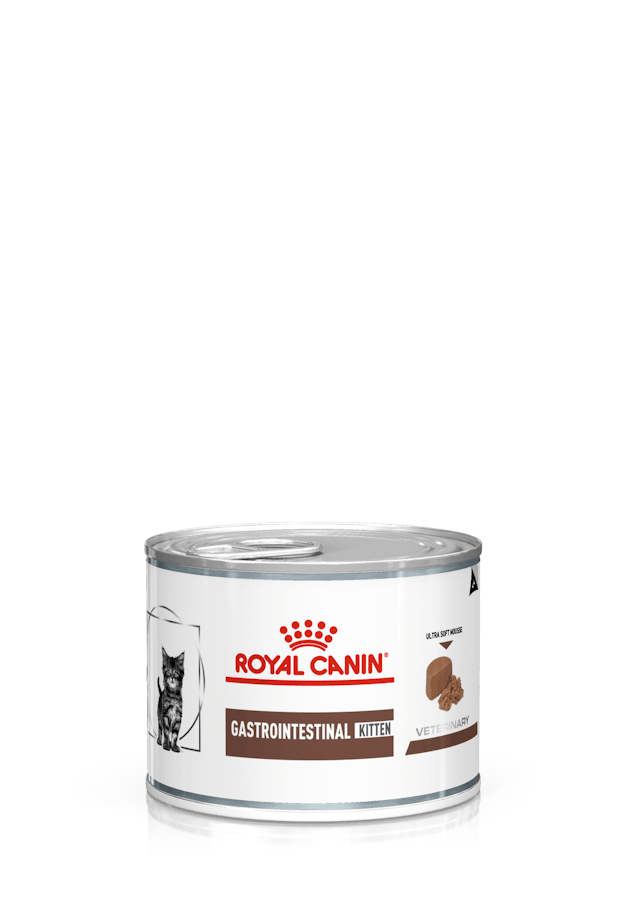 ROYAL CANIN® Veterinary Gastrointestinal Kitten Mitrā barība kaķēniem gremošanas trakta atbalstam, 195g