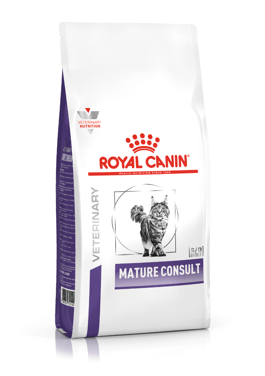 ROYAL CANIN® Veterinary Mature Consult Cat Sausā barība kaķiem, senioriem ar mājputna gaļu, 0,4kg