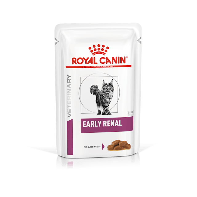 ROYAL CANIN® Veterinary Early Renal Dünne Scheiben in Sauce Nassfutter für Katzen, 85 g