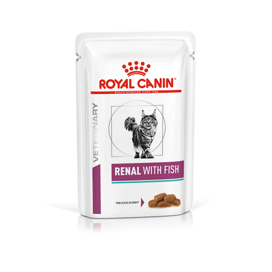 ROYAL CANIN® Veterinary Renal With Fish Thin Slices In Gravy Cat Wet Food, 85g