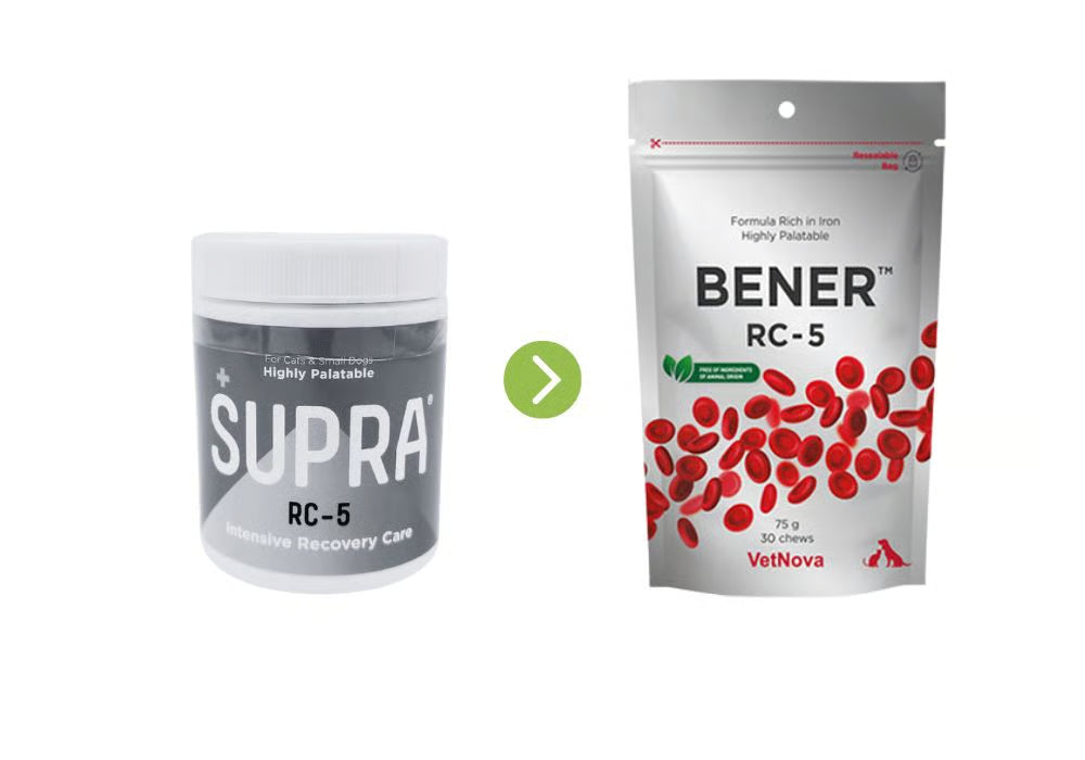 Vetnova SUPRA RC Suplemento vitamínico-mineral para perros y gatos, 81 g