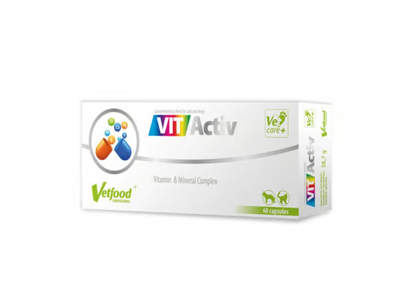 Vetfood Vitactiv Vitamin and Mineral Complex for Dogs and Cats N60, capsules