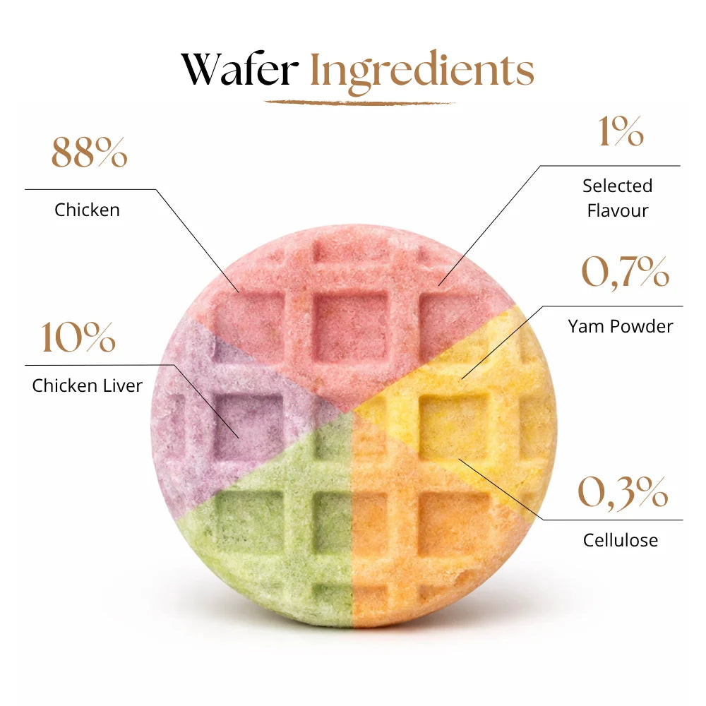 Dr Malou Freeze-Dried Meat Waffles for Cats - Mixed Flavours, 60 g