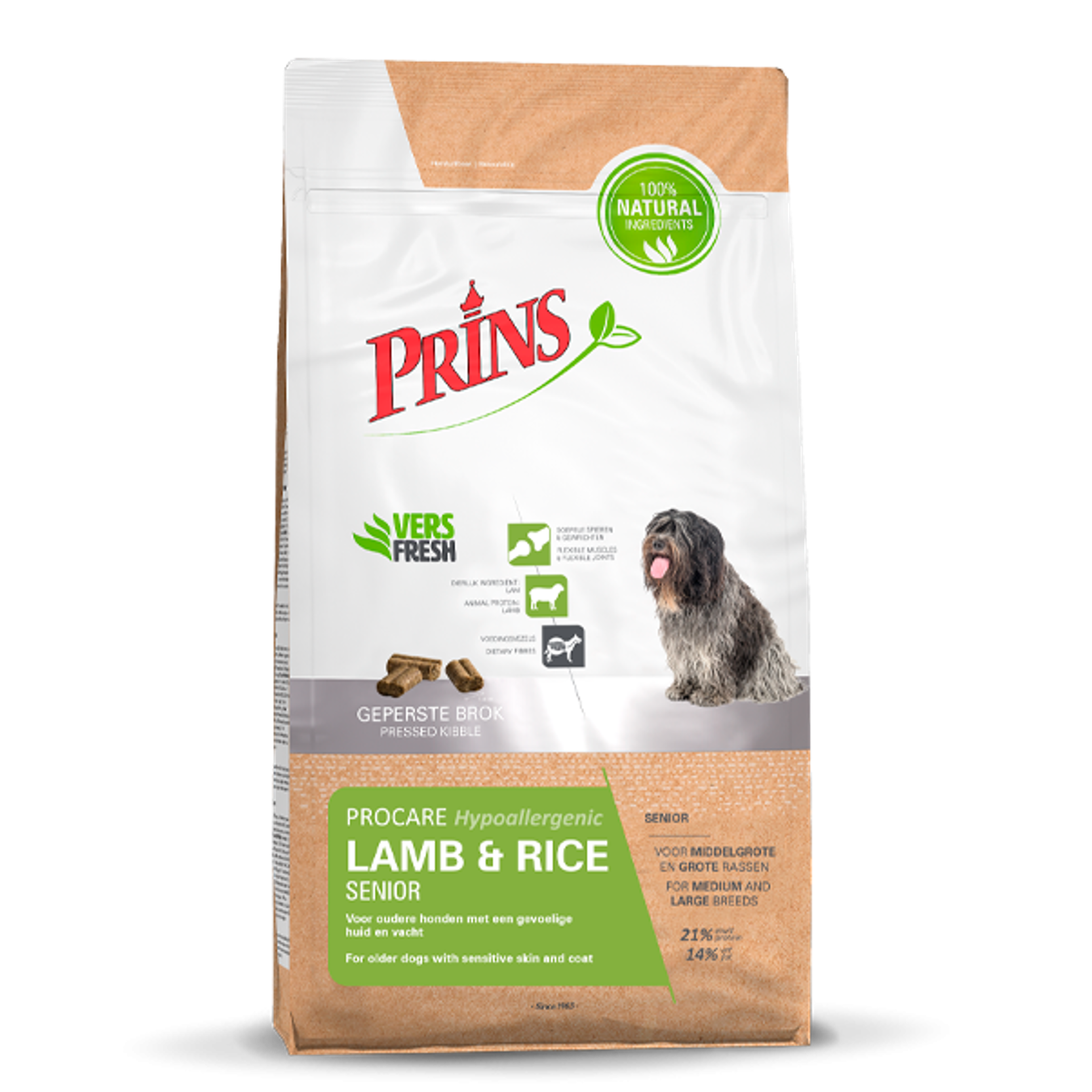 Prins ProCare LAMB&RICE SENIOR Hypoallergenic Dry Dog Food With Lamb, 15kg