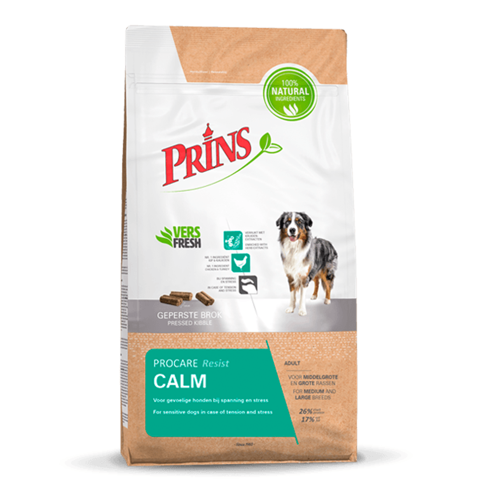 Prins ProCare RESIST CALM Sausā barība sensitīviem suņiem ar vistu, 7,5kg