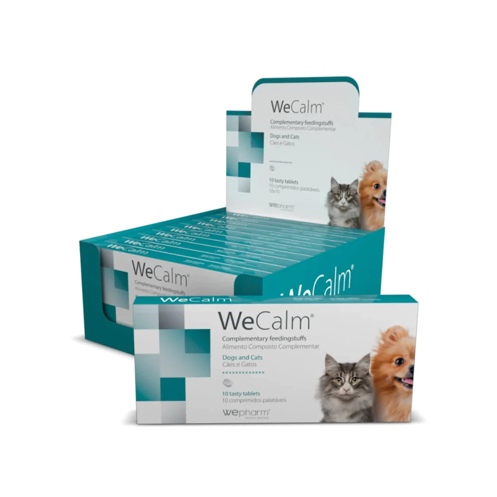 Wepharm® WeCalm® Dabīga, nomierinoša papildbarība suņiem un kaķiem, 30 tabletes