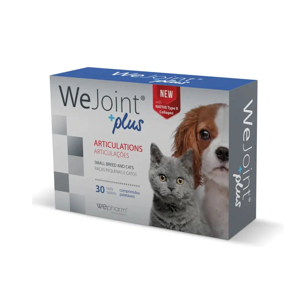 Wepharm® WeJoint® Plus papildbarība locītavu atbalstam maza izmēra suņiem un kaķiem, (30 garšīgas tabletes)