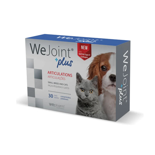 Wepharm® WeJoint® Plus papildbarība locītavu atbalstam maza izmēra suņiem un kaķiem, (30 garšīgas tabletes)
