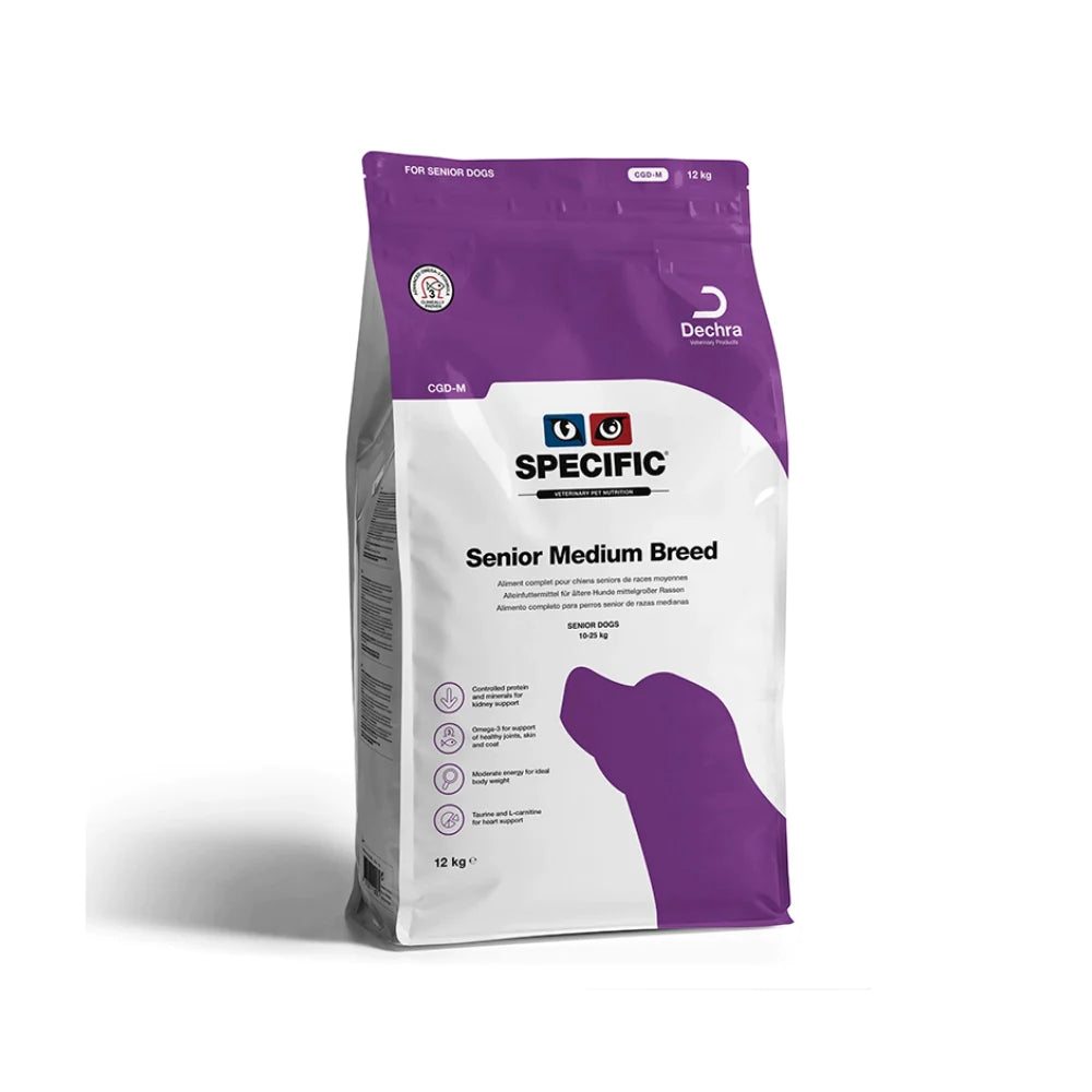 SPECIFIC™ CGD-M Senior Medium Breed Dry Dog Food With Fish, 4kg