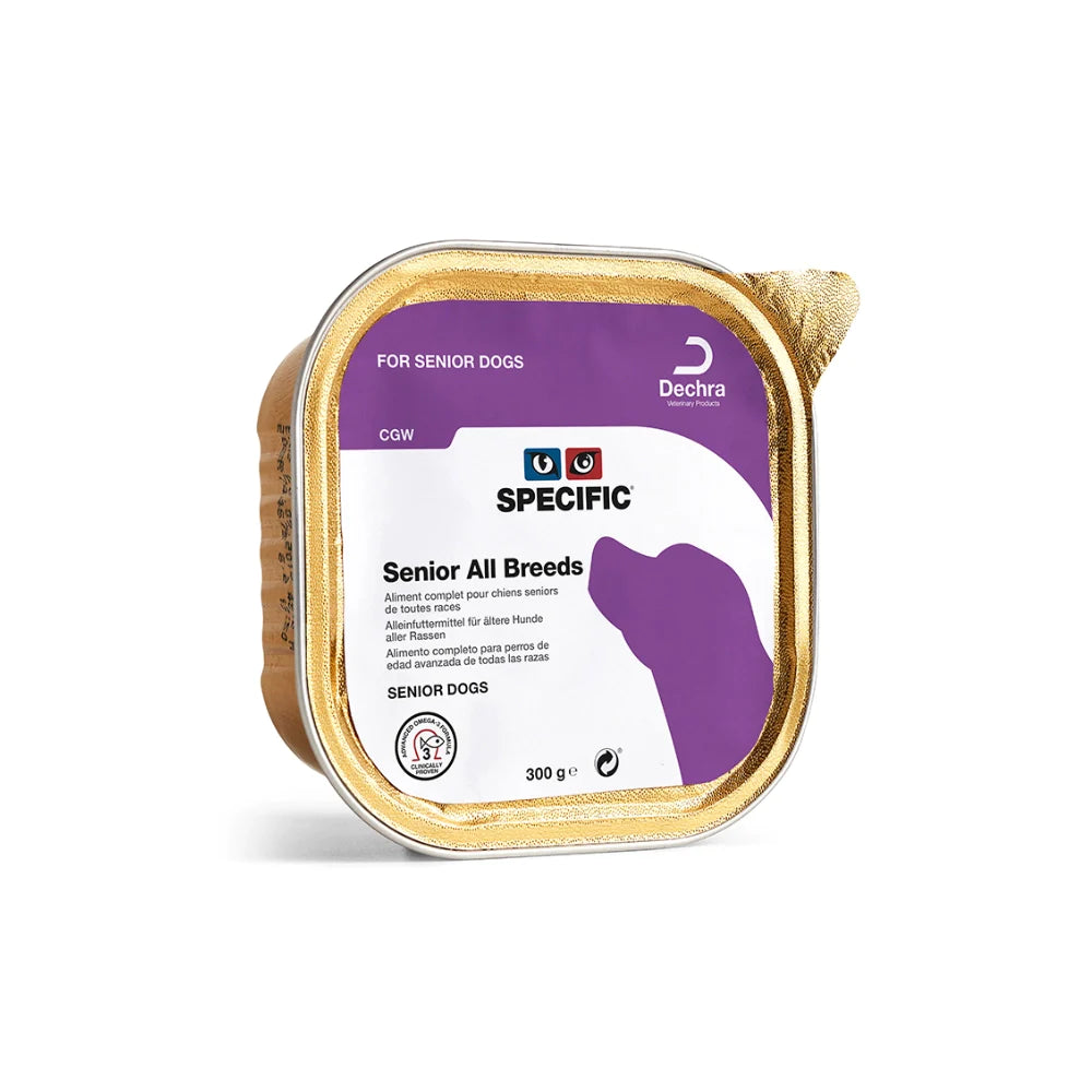 SPECIFIC™ Dog CGW Senior All Breeds, Nassfutter für Hunde mit Schweinefleisch, 300 g