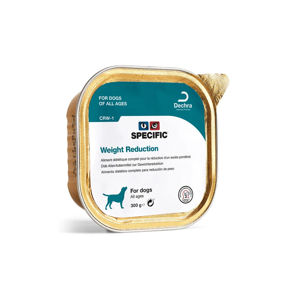 SPECIFIC™ Adult Dog CRW-1 Weight Reduction, Wet Dog Food With Pork, 300 g