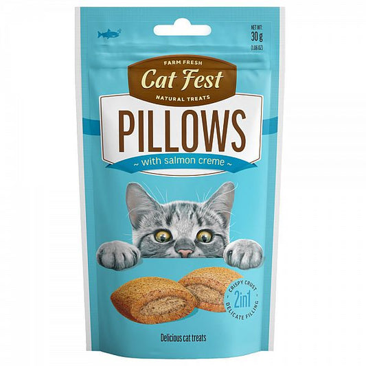 Catfest Pillows With Salmon Creme For Cats, 30g.