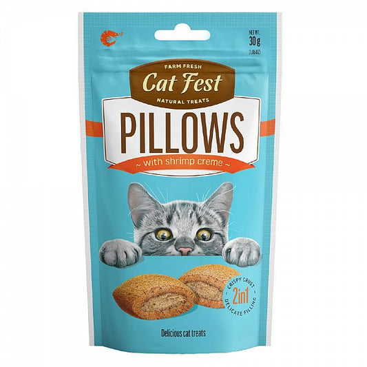 Catfest Pillows with shrimp creme for cats, 30g.