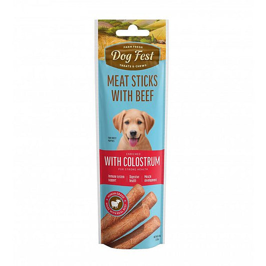 Dogfest Beef stick with colostrum, for puppies, 45g.