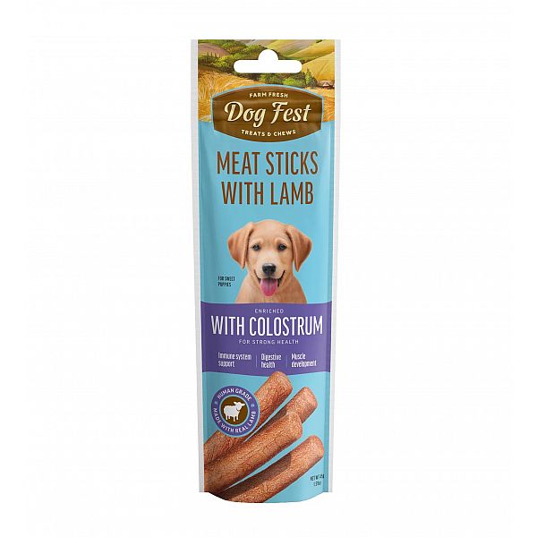 Dogfest Lamb Stick With Colostrum Treats For Puppies, 45g