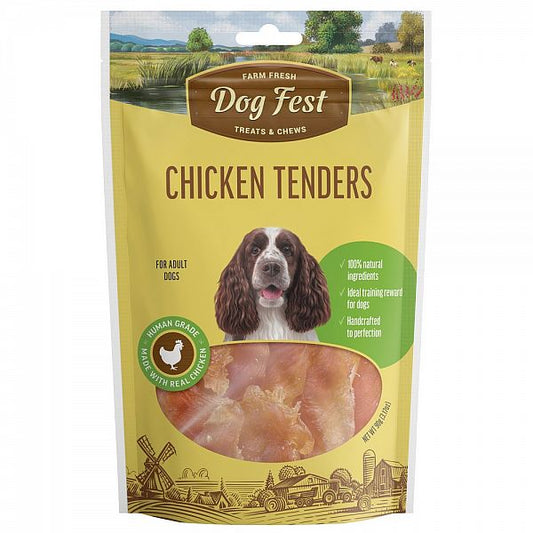 Dogfest Chicken Tenders For All Dogs, 90g.