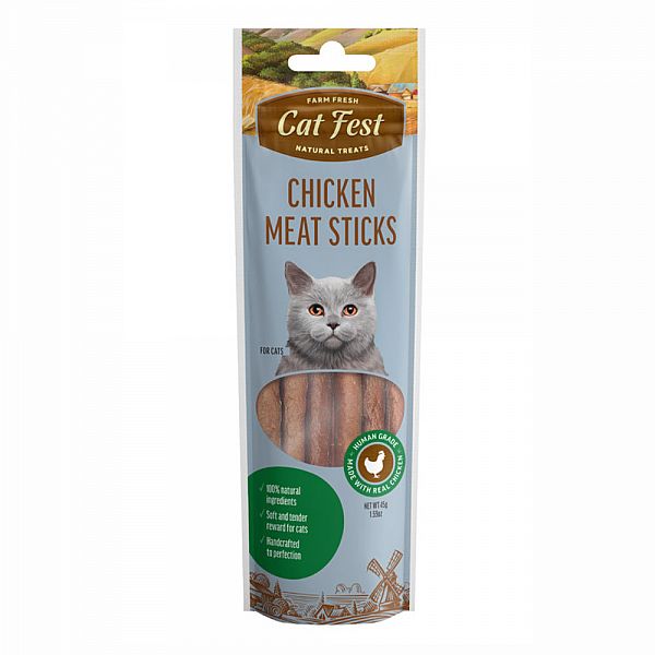 Cat Fest Hühnerfleischsticks für Katzen, 45 g