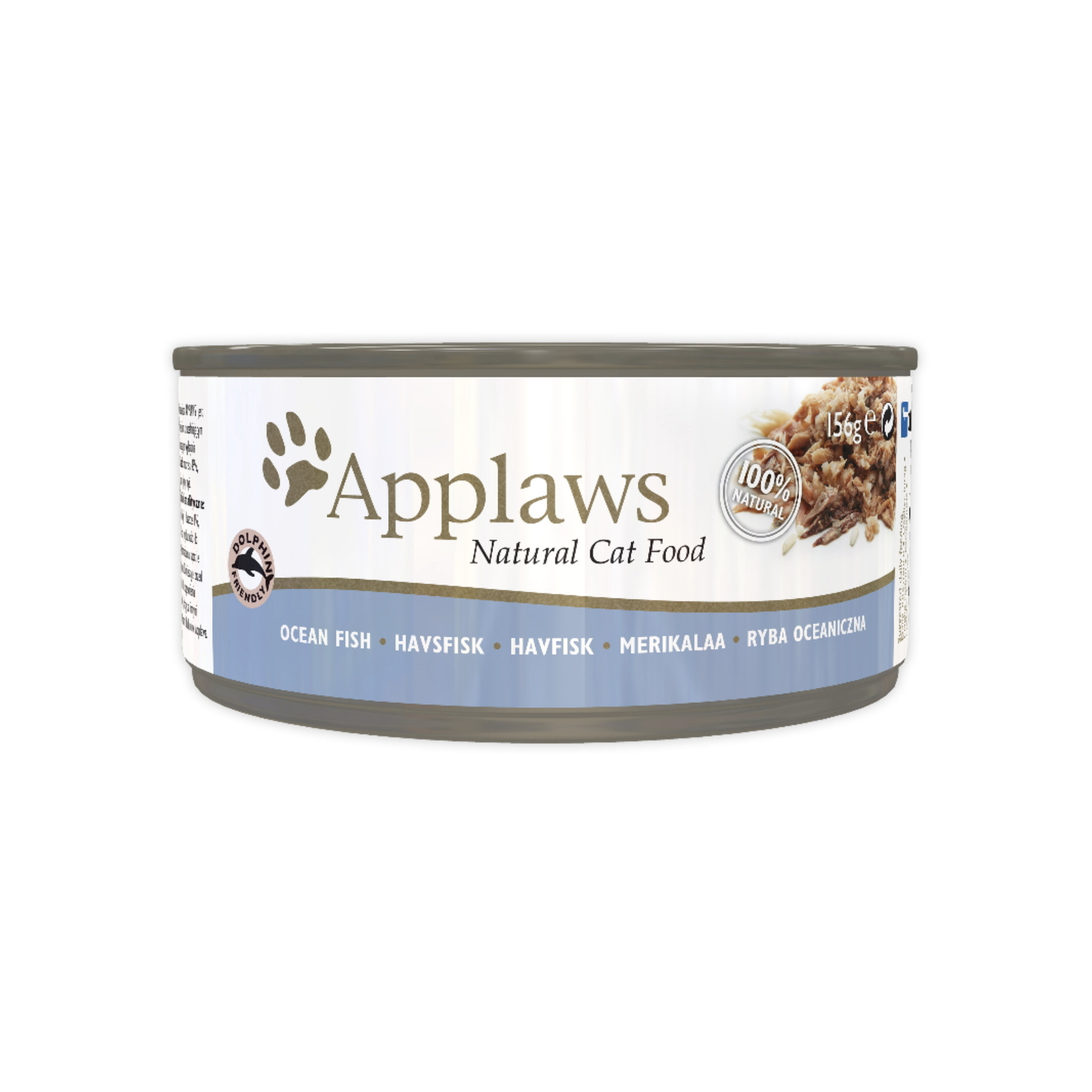 Applaws Natural, Adult Cat Wet Food - Ocean Fish in Fish Broth, 156 g