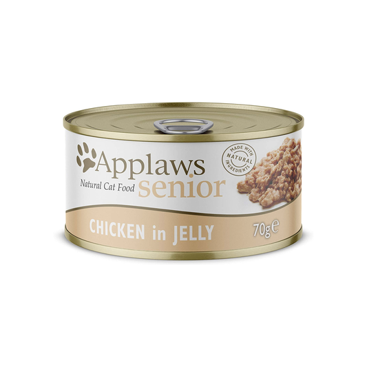 Applaws Senior Cat Wet Food - Chicken in Jelly, High Protein, Grain Free, 70 g