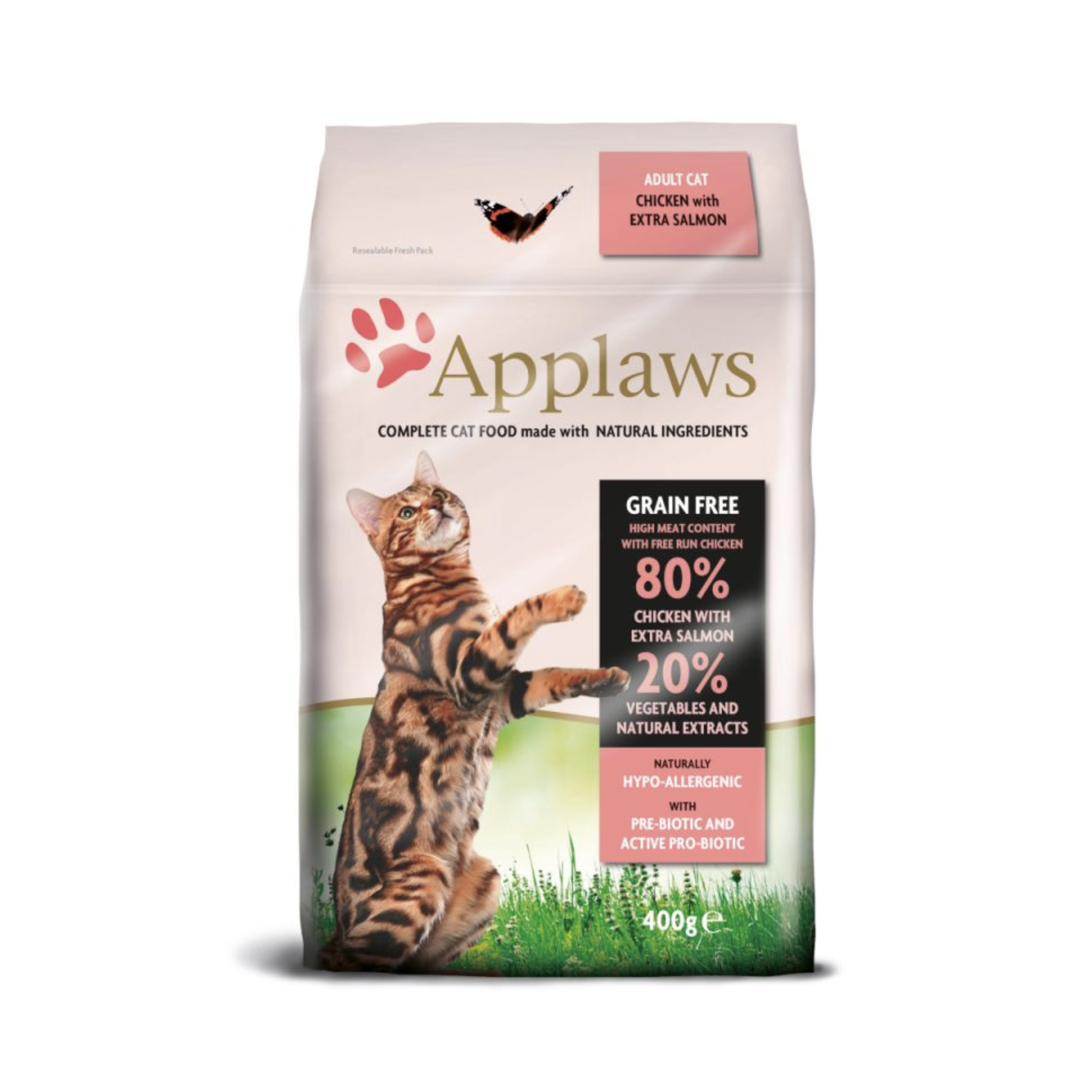 Applaws Adult Dry Cat Food - Chicken and Salmon, 400 g