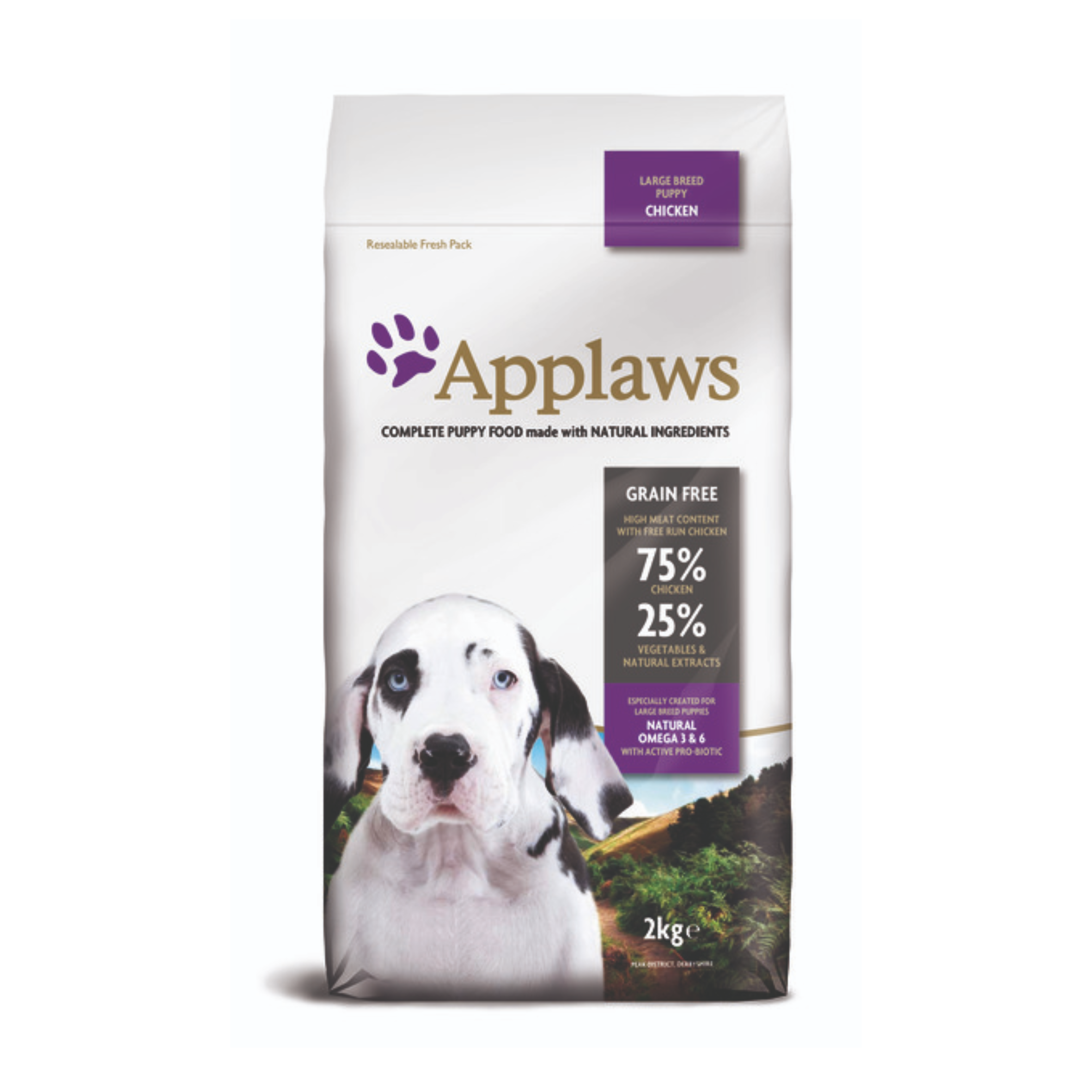 Applaws Large Breed Puppy Dry Food - with Chicken and Vegetables, 2 kg