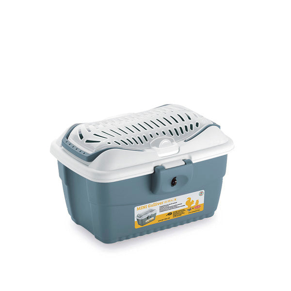 Stefanplast Transportbox MINI GULLIVER (stahlblau/weiß)