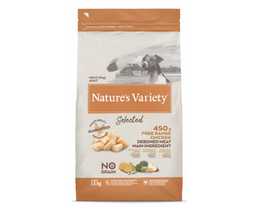 Nature's Variety Selected Grain Free Mini Adult Chicken 7kg